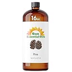 Sun Essential Oils - Pine Essential Oil 16 oz Bulk for Diffuser, Skin, Aromatherapy Massage, Humidifier, Forest Pine Scented Oil for Candle, Lotion & Soap Making, Room Fragrance