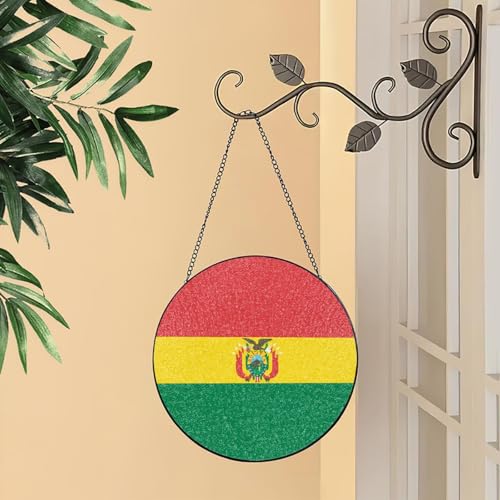 Atrapasueños de vidriera boliviana de 30 cm para regalo del Día de la Madre y Navidad 7
