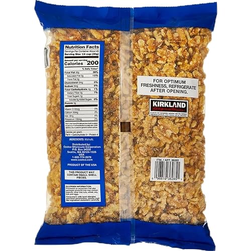 Kirkland Signature Walnuts, 3 lb, 1 Bag with Mooresville Merchant Decal