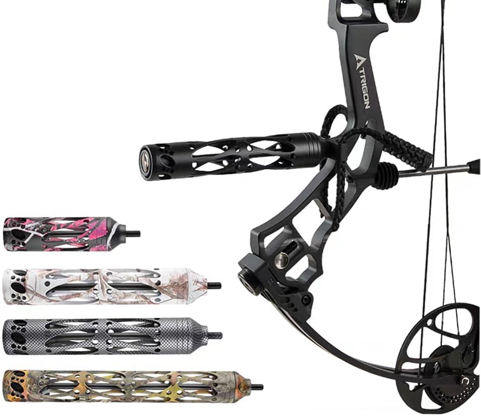 SHARROW Archery Aluminum Bow Stabilizer Vibration Reduction 3 Inch 5 Inch 8 Inch 11 Inch CNC Machined Hunting Bow Stabilizer Damping for Compound Recurve Bow Accessories