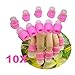 Demarkt 10× Dedales goma para removedor quitaesmalte manicura/uñas/esmalte permanente kit unas de...
