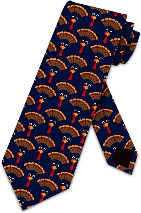 Three Rooker Thanksgiving Ties YOUTH Turkey Necktie Kids Holiday Tie