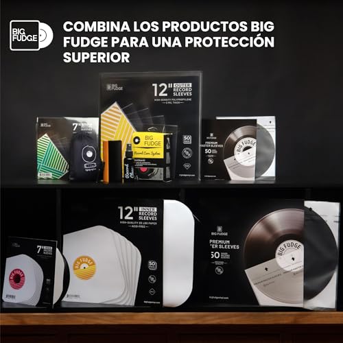 BIG FUDGE Fundas Exteriores para Discos de Vinilo - 30cm x 100uds. - Funda Transparente para Vinilos LP de Plástico de Polipropileno de Alta Densidad