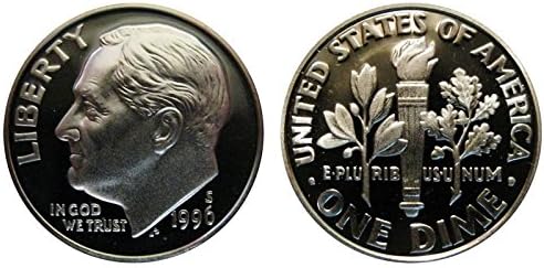1996 S Roosevelt Proof Silver Dime 10c US Mint DCAM