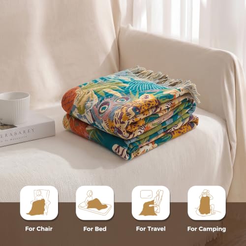 LUTBM Boho Throw Blanket for Bed 60"x80", All Season Cotton Couch Blankets by LUTBM - Used condition - Image 7