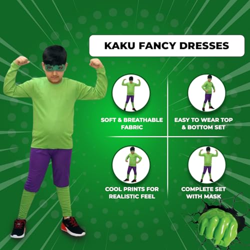 Image of Kaku Fancy Dresses Superhero Costumes - Superhero Theme Party, Halloween, Role Play Fancy Dress for Boys