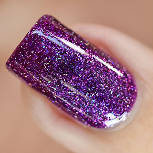 Image of ILNP Zoe - Bold Raspberry-Purple Holographic Nail Polish