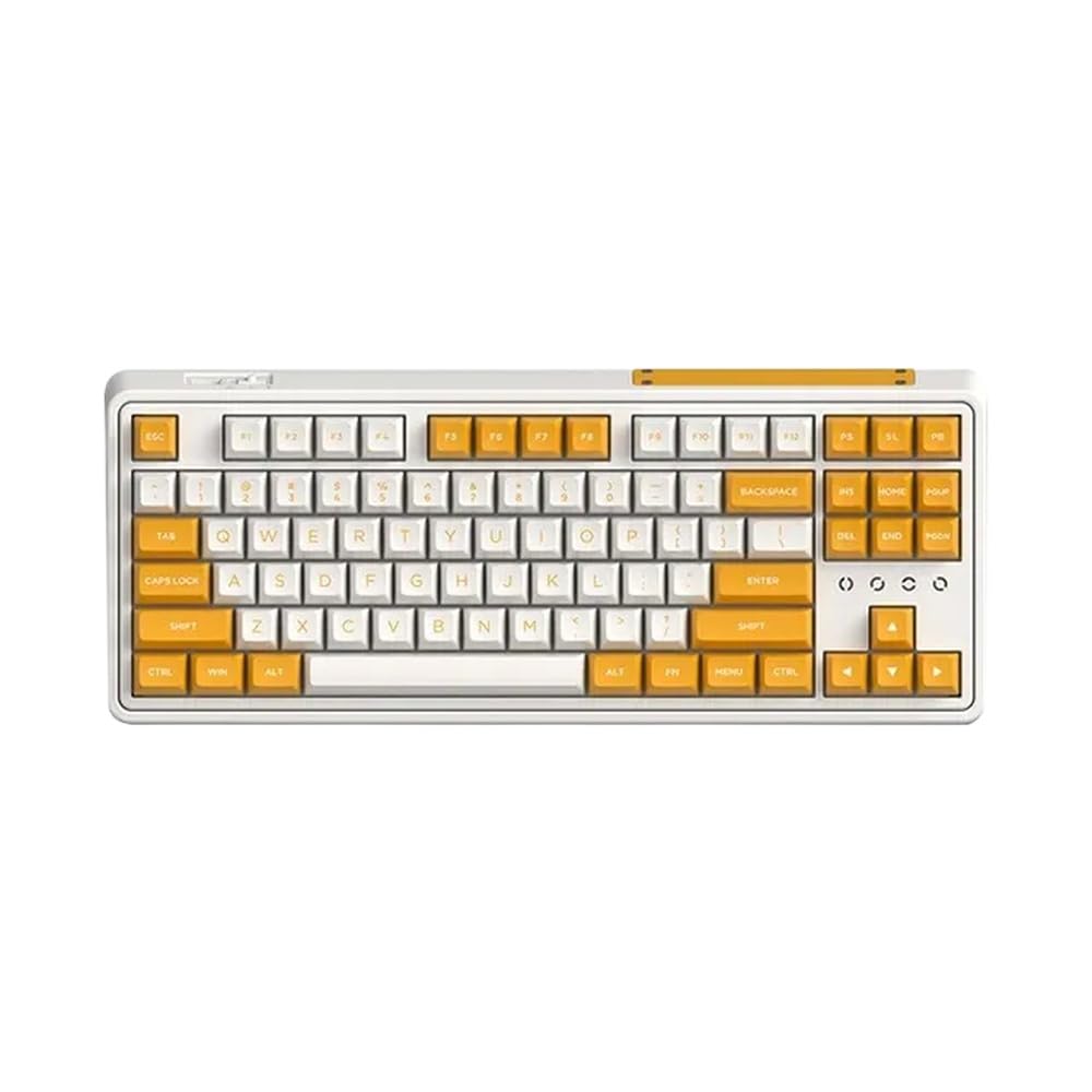 FL CMK87 Teclado mecánico 87 Hot Swappable Wireless 2 4G Bluetooth Wired Modo Triple Compatible con PC Laptop PBT KeyCaps(KAILLH Red Switch)