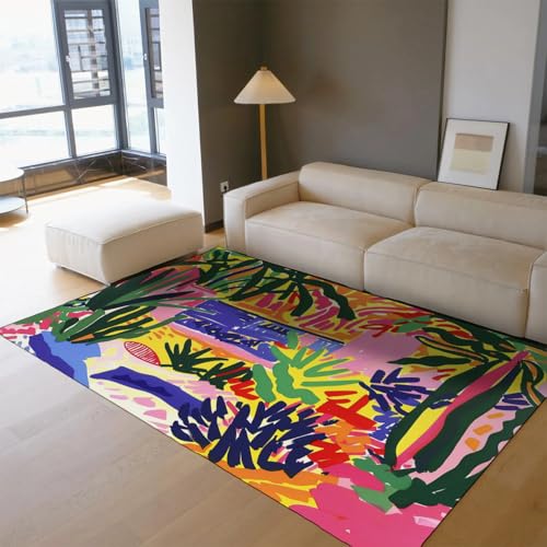 Moquette salon 60x90 colorée à poil bas et lavable en machine - 2