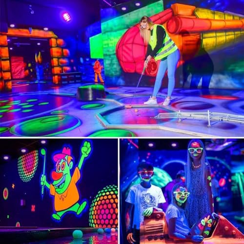 BOSITE Faretto LED UV,2 Pezzi Luce Nera UV IP66