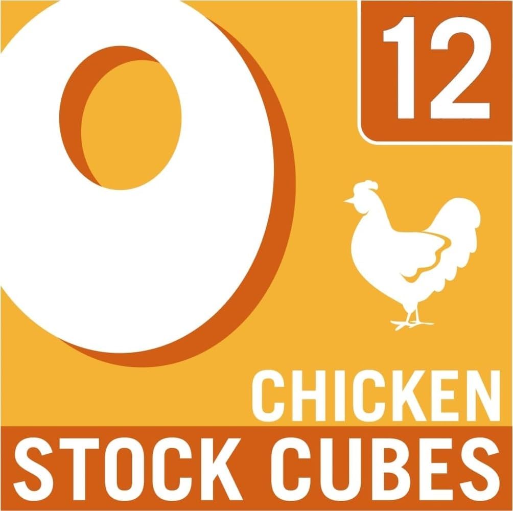 OXO Chicken Stock Cubes, Savoury Chicken Flavour, 12 Cubes (71 g) (1-Pack) | Individually Wrapped, Ideal for Soups, Stews & Gravy, Versatile for Recipes, Perfect for Holiday Cooking