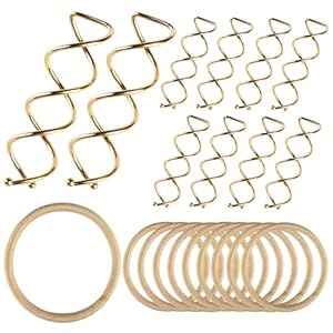 Teenitor 20Pcs Spiral Bobby Pins, Spiral Hair Pins Spin Pins for Hair, Hair Bun Maker, Hair Twist Bobby Pins for Buns Dance Accessories with 10 Hair Ties, Blonde
