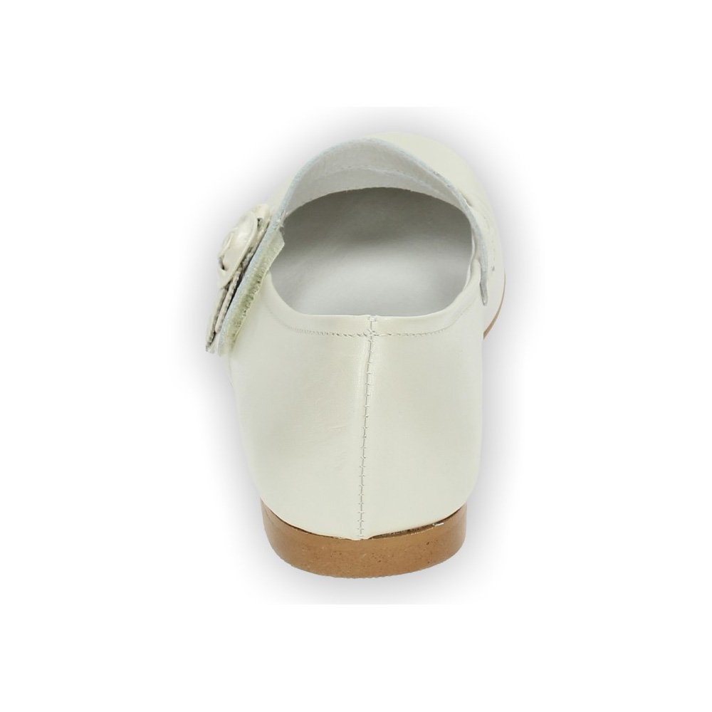 ANGELITOS 990 Mercedes Flor Piel NIÑA Zapato COMUNIÓN BEIG 34