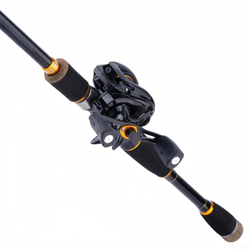 Canna da pesca leggera in carbonio a 4 sezioni compatta