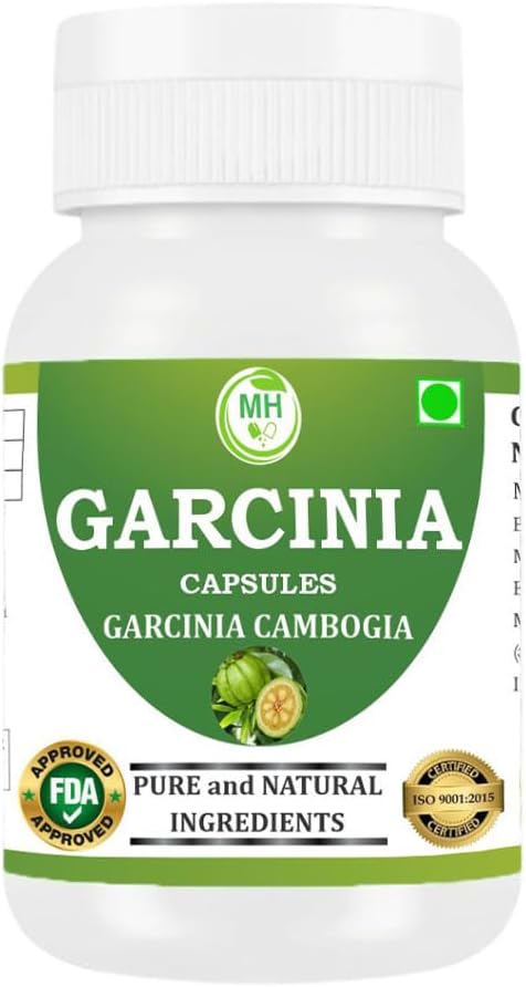 Garcinia Cambogia Capsules 500 mg (9:1 Extract) 240 Veg Capsules | for Men & Women | Plant-Based Herbal Supplement | Vegan & Gluten-Free (Pack of 4)