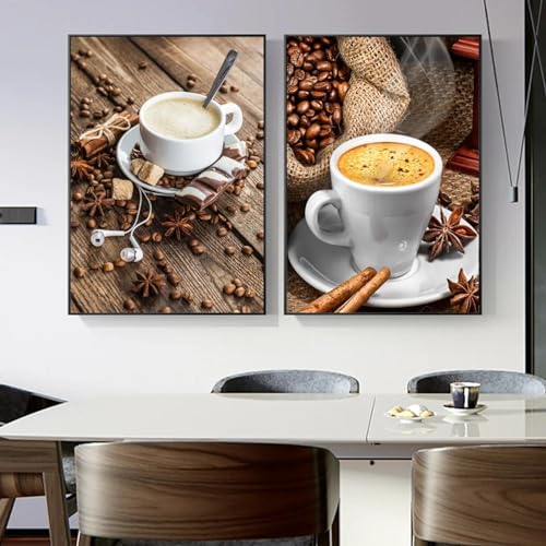Impressions de nourriture délicieuse chocolat et café 30x45cm pour cuisine