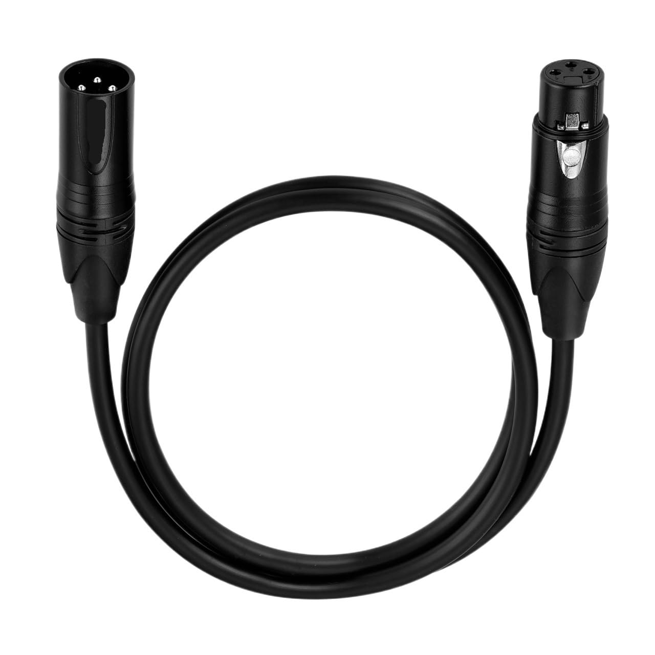 Symmetrisches, geschirmtes Kabel, XLR-Stecker auf Buchse, 3-poliges Kabel für DMX-Bühnenlichter, Mikrofon, Aufnahmemixer (5 m)