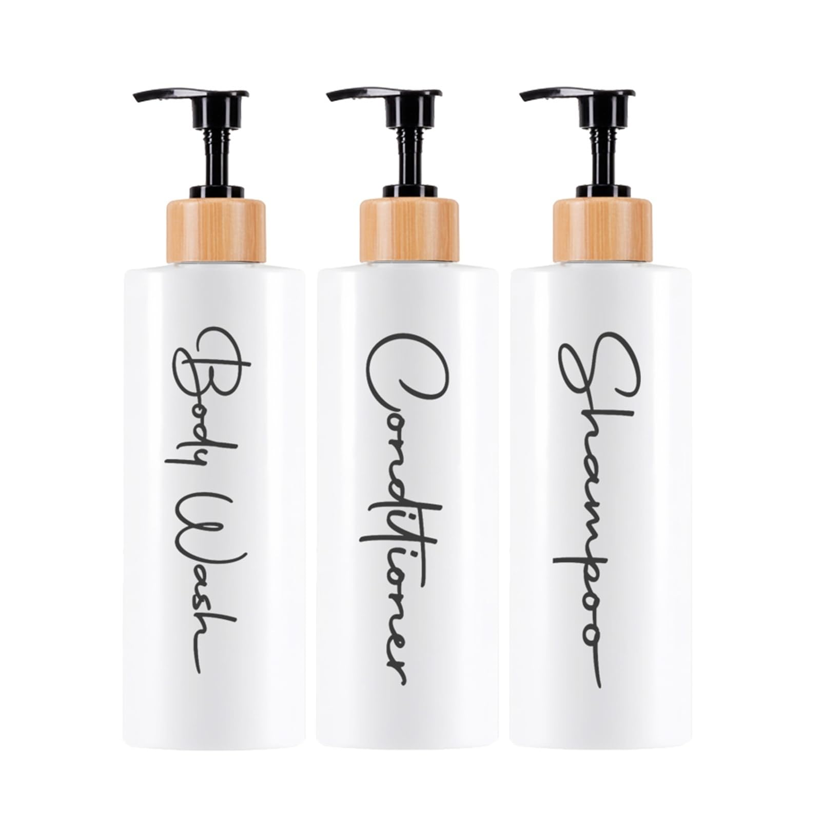 Pump Bottle Dispenser Shampoo and Conditioner Dispenser Set Empty Refillable Shower Room Bottle Bathroom Soap Pump