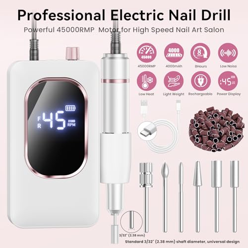 Professional Nail Drill Machine Rechargeable