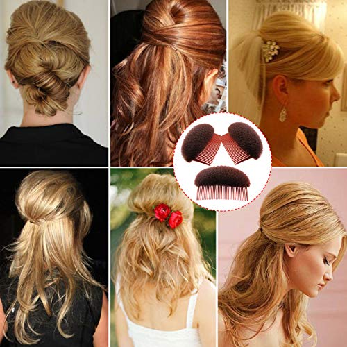 Qy 3Pcs Brown Volume Hair Bump Up Comb Hair Base Styling Comb Hair Style Accessories #TOP3
