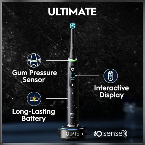 مراجعة Oral‑B iO Series 10 (Cosmic Black): 4 رؤوس، حقيبة سفر وشاحن iO Sense مع مستشعر ضغط مرئي - الصورة 2