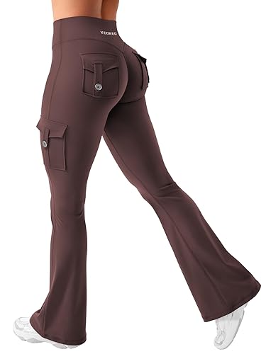 Women's Flare Leggings - Brown - XS