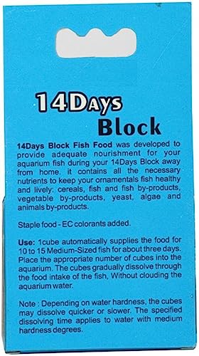 Image of Dry Vacation Fish Food for All Life Stages | Weekend & Holiday Slow-Release Aquarium Fish Feed | Maintains Nutrition While You're Away | Suitable for All Freshwater Fish | 50g Each (Pack of 2)