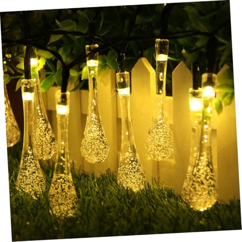 Luces solares LED para exterior 5m 20 gotas azul miniatura 6