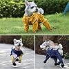 Dog Raincoat with Boots, Dustproof Half-Pack PU Dog Suspender Boots, Waterproof Dog Pants, Pet Paws Protector Dirty roof Outdoor Walking Running Hiking Booties (Yellow,L)