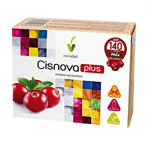 Novadiet – CISNOVA PLUS Cápsulas con Arandano Rojo Americano, Ayuda a Prevenir las Infecciones Urinarias – 60 Cápsulas