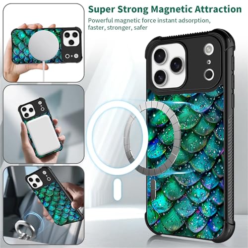 Coque iPhone 17 Pro Max MagSafe polycarbonate rigide antichoc motif vert - 2
