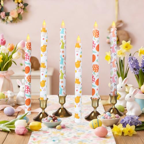 Velas de Pascua LED para decorar mesas de primavera y cenas familiares