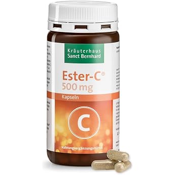 Sanct Bernhard Ester-C capsules stomach-friendly fast absorption into the blood contents 120 capsules