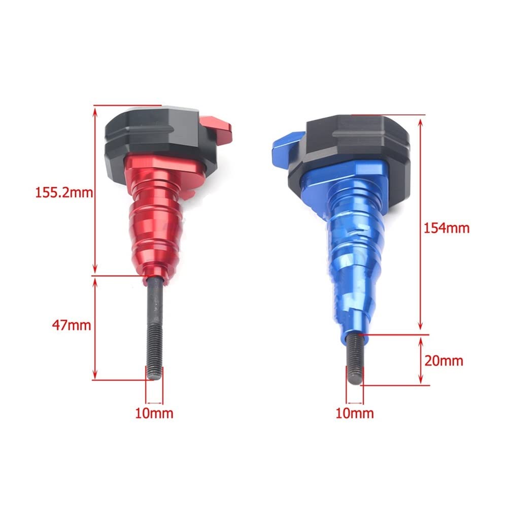 Curseurs De Cadre Anti-chute Pour Yamaha FJR1300 2006-2011 – Protection Sans Coupe, ABS, Aspect Carbone - 3