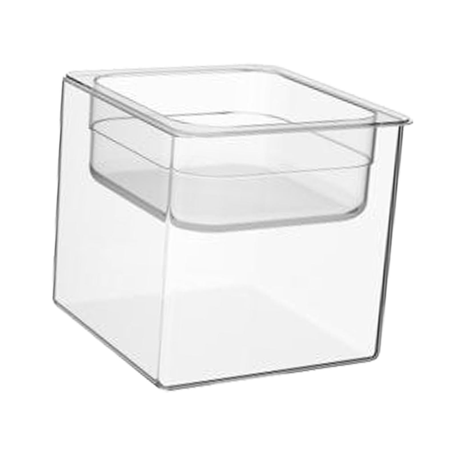 Bocal à poissons transparent incassable Sharplace avec design micro-terrarium carré