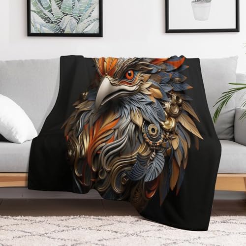 Manta de águila extra grande de 140x180 cm suave para sofá 3