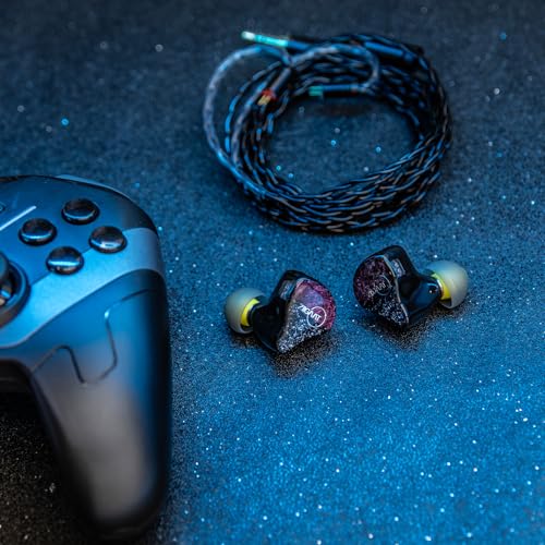 Image of Linsoul ZiiGaat Odyssey in-Ear Monitor, 1DD+3BA Hybrid IEM Earphone, Wired Gaming Earbuds, Tripowin Zonie 16 Core Silver Plated IEM Cable