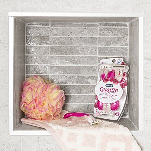 Schick Quattro For Women Disposable Razors With Raspberry Rain Scented Handle, 3 Count #TOP1
