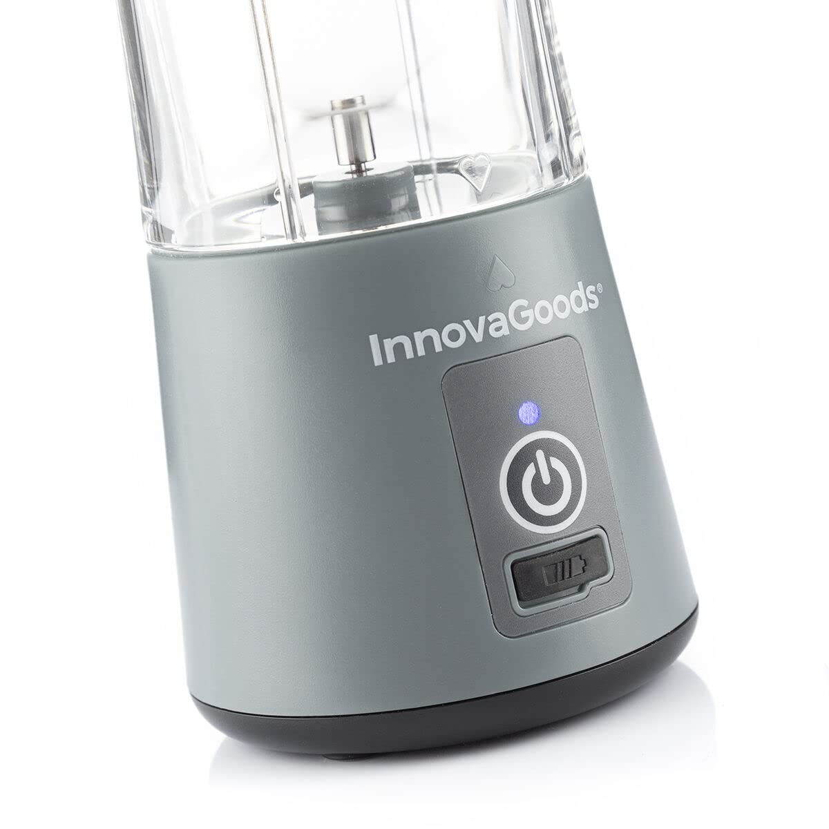 InnovaGoods® Mixer à Smoothie portable, Mixeur blender de 380 ml de capacité et 17000 tr/min. Mixeurs pour jus et smoothies, Mixeur portable idéal pour le Smoothie Maker, la détox, les purées pour b