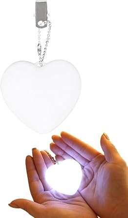 Purse Light Handbag Light Sensor Heart Shape Bag Illuminator Hanging Night Light for Women Ladies Girls ... Love