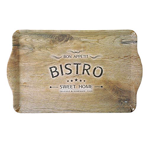 Kesper 77425 Serviertablett Bistro aus Melamin, 48 x 30 x 3,5 cm