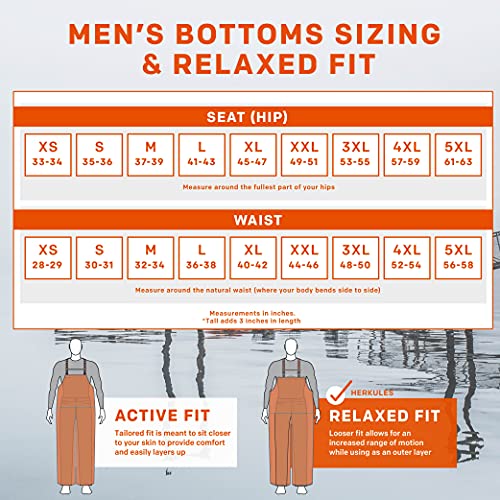 Grundens Men’s Herkules Professional-Grade Bib Pant | Waterproof, Adjustable, Green, Small #TOP5