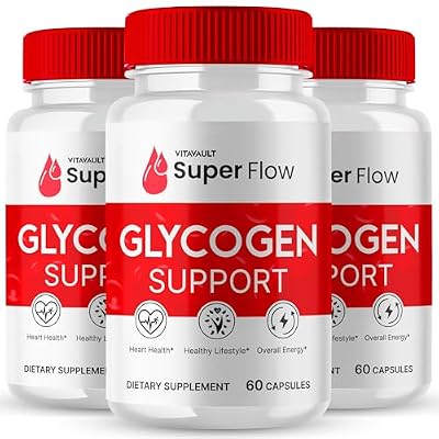 Super Flow Pills Advanced Blood Support Formula Supplement, SuperFlow Blood Capsules - Maximum Strength, Super Flow All Natural Formula Pills, SuperFlow Capsules Blood Support Reviews (3 Pack)