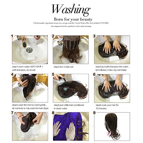 menolana Peruca Longa Resistente Ao Calor de 22 Polegadas, Peruca Preta E Castanha Completa