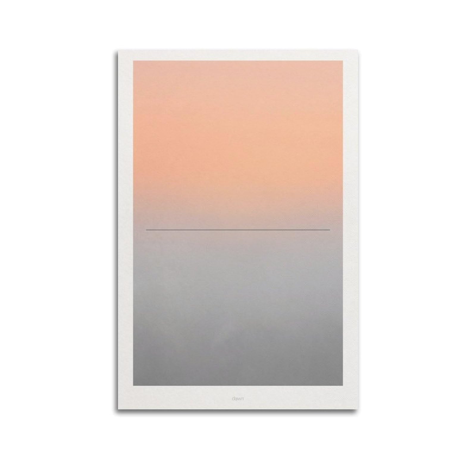 XKUGA Minimal Zen Poster Dawn Gradient Quiet Calm Meditation Serenity Modern Decorative Canvas Prints - Ideal Wall Art for Family, Man Cave, Game Room, Boys & Girls Bedroom 12x18inch(30x45cm)