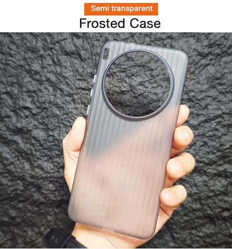 Image of Kapa Wave Frosted Grip Back Cover for Vivo X300 5G | Ultra Slim [with Metal Buttons] Matte Finish Back Case (Grey)