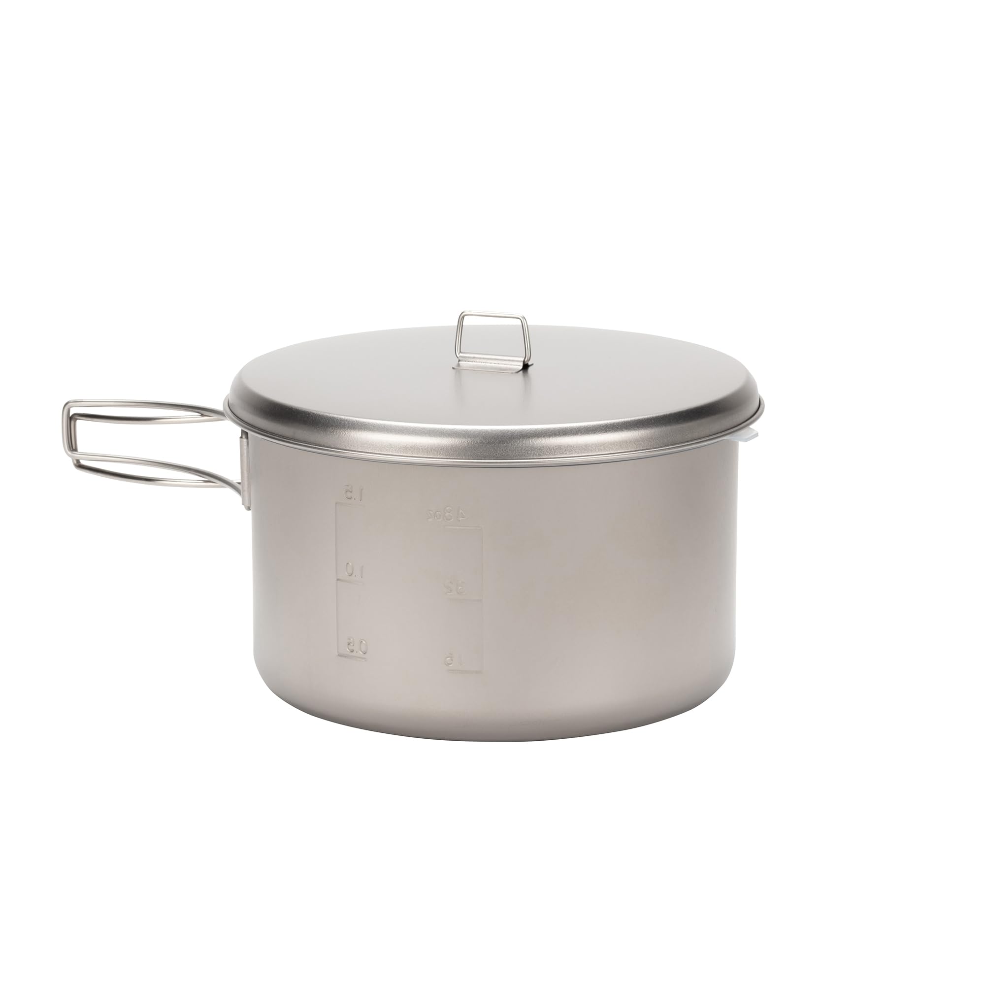 Snow Peak Titanium Cook & Save, Grau, 2 Liter, ultraleichter Kochtopf mit Titandeckel, für Camping & Outdoor, mit zusätzlichem Kunststoffdeckel zur Aufbewahrung und Netz-Tragesack