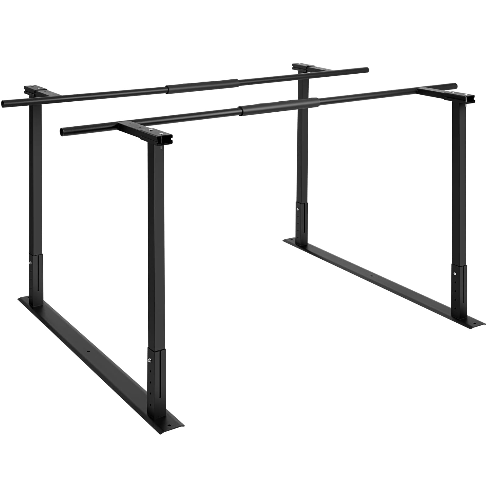 HomiShare Adjustable Physical Therapy Parallel Bars, 666Lbs Capacity Standing Assist Bar for Daily Mobility Support, Heavy-Duty Parallel Bar for Leg Training