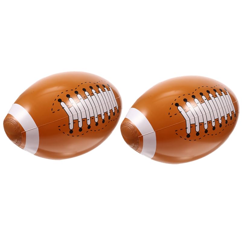 Vaguelly Inflatable Rugby Ball Lightweight Pvc Outdoor Beach Toy for Pool Party and Family Fun