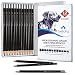 Bellofy 12 Drawing Pencils - Art Pencils Sketch Travel Set Artists Drawing Kit - 9B, 8B, 7B, 6B, 5B, 4B, 3B, 2B, B, HB, F, H - Precision Graphite Pencils for Adults & Kid Artists